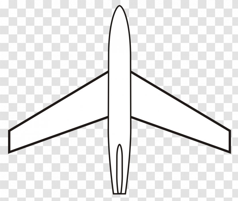 Airplane Flight Swept Wing Aircraft - Triangle - Fleche Arrondie Transparent PNG