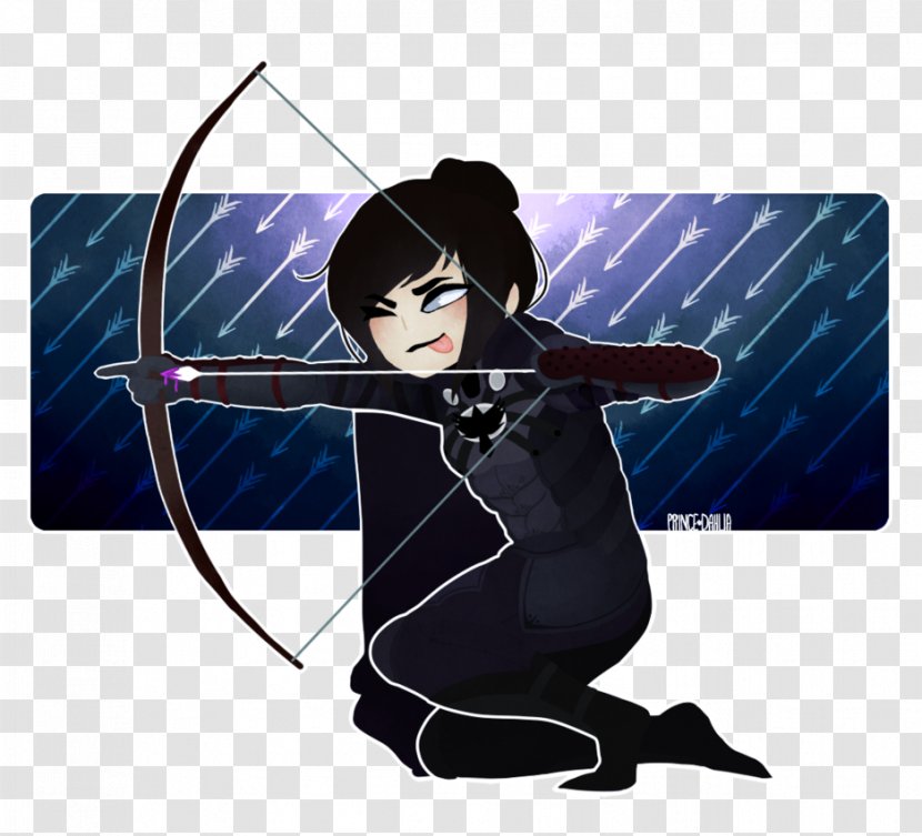 Ranged Weapon Black Hair Character Fiction - Fictional Transparent PNG