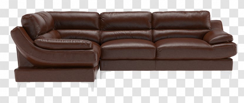 Loveseat Couch Comfort Leather - Brown - Chair Transparent PNG