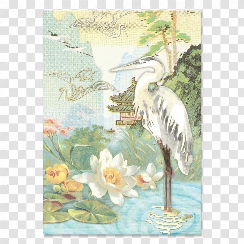 Water Bird Sewing Stork Notebook - Ciconiiformes Transparent PNG