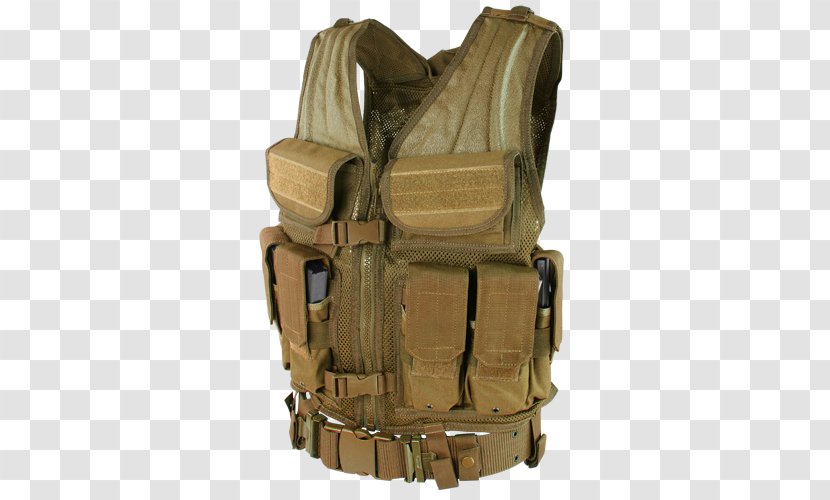 MOLLE Gilets タクティカルベスト Pouch Attachment Ladder System Clothing - Multicam - Safety Vest Transparent PNG