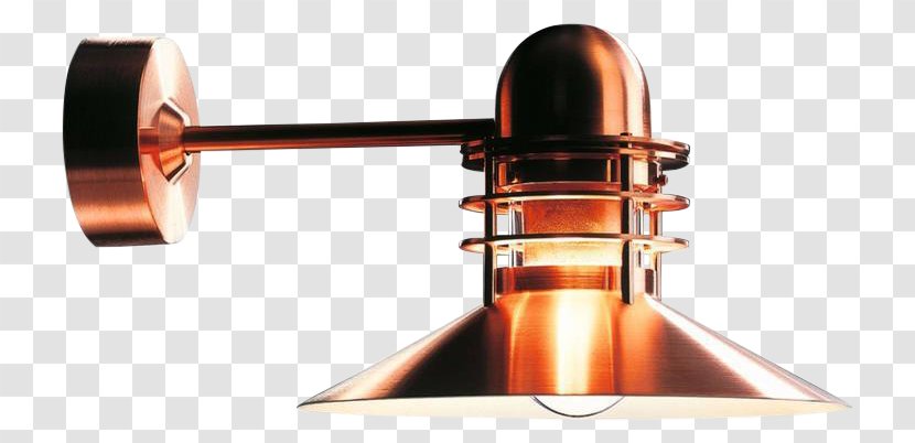 Nyhavn Louis Poulsen Lamp Copper Sconce Transparent PNG