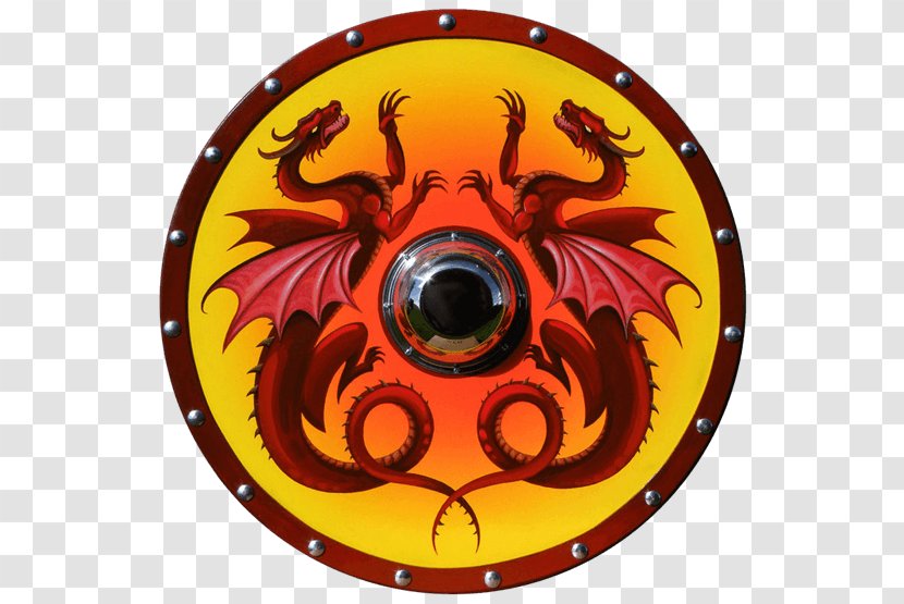 Round Shield Vikings Dragon Buckler Transparent PNG