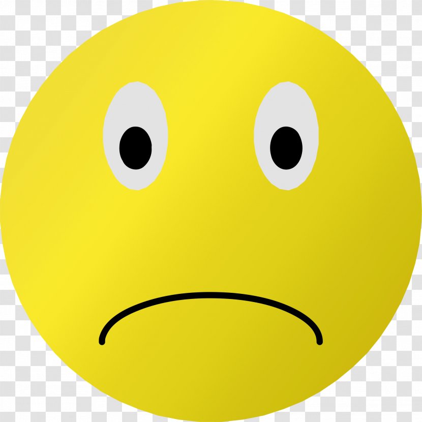 Smiley Emoticon Frown Clip Art - Sad Emoji Transparent PNG