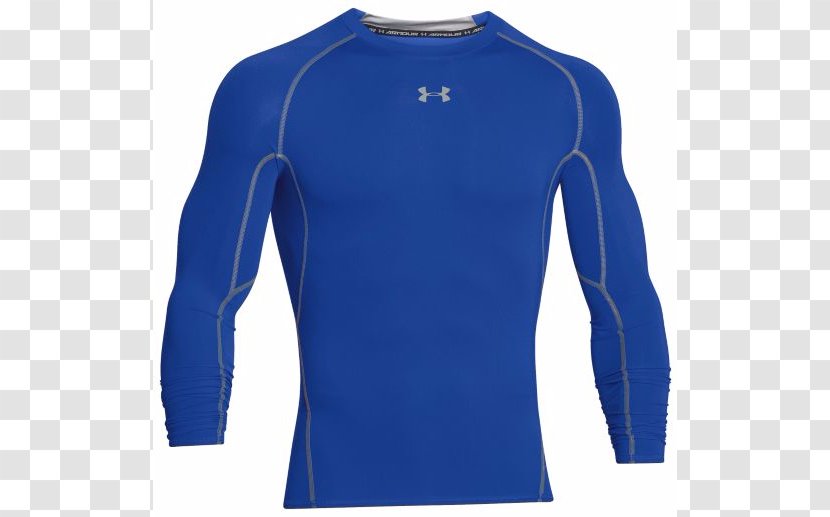 Long-sleeved T-shirt Under Armour Clothing - Tshirt - Royal Blue Transparent PNG
