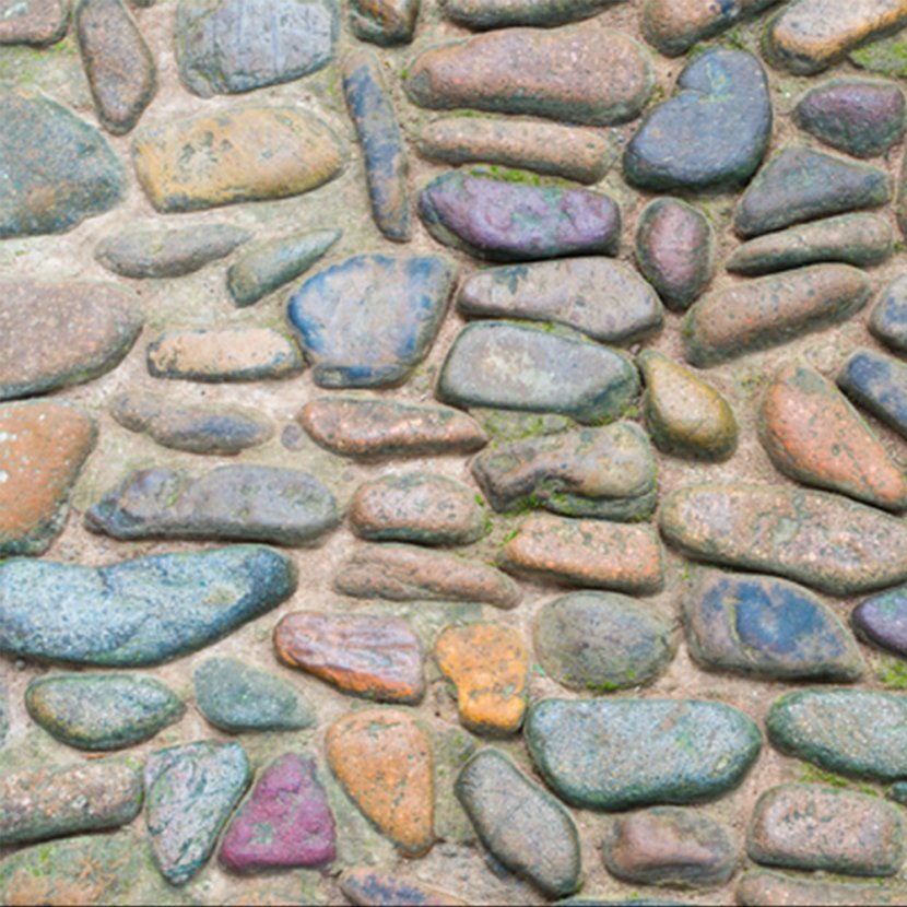 Rock - Designer - Color Irregular Stone Pavement Transparent PNG