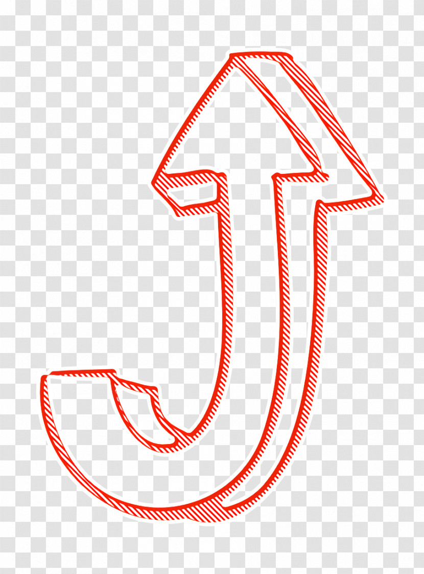 Curved Up Arrow Icon Hand Drawn Arrows Icon Up Arrow Icon Transparent PNG