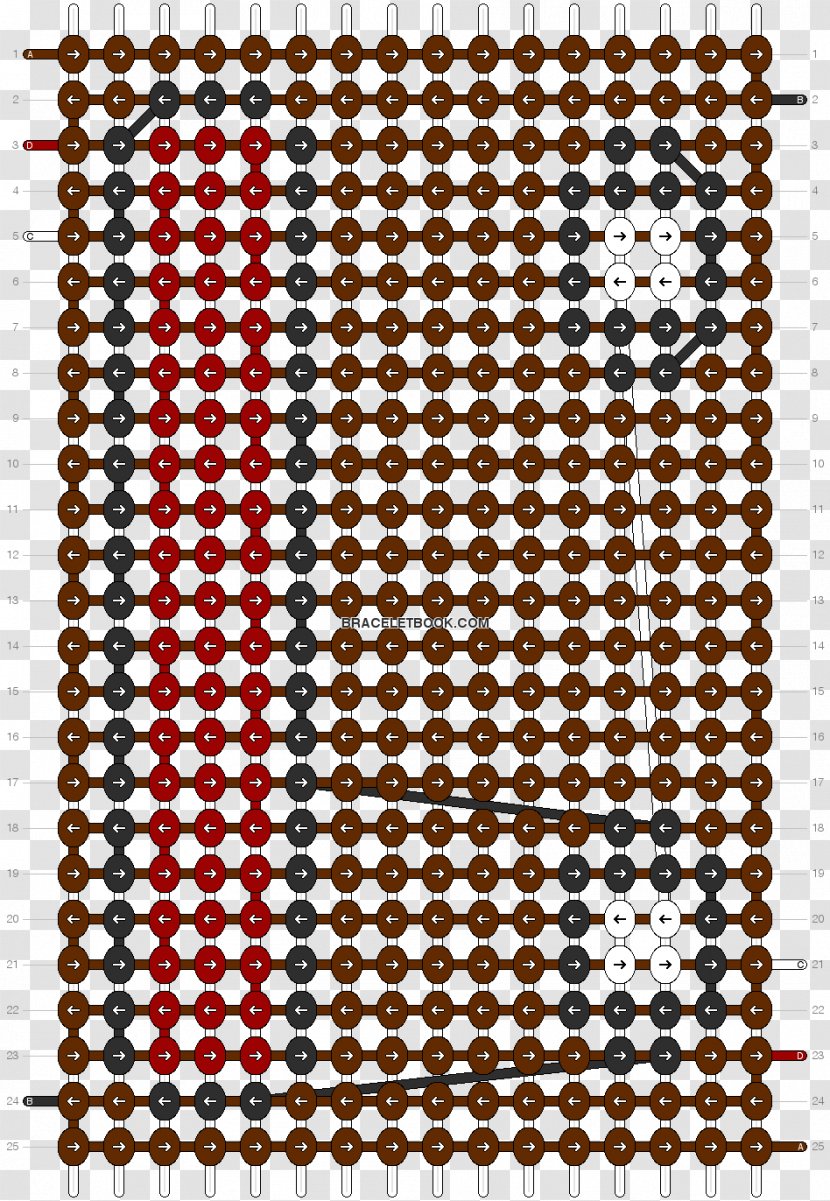 Friendship Bracelet Bead Pattern - Howto - Clothing Accessories Transparent PNG
