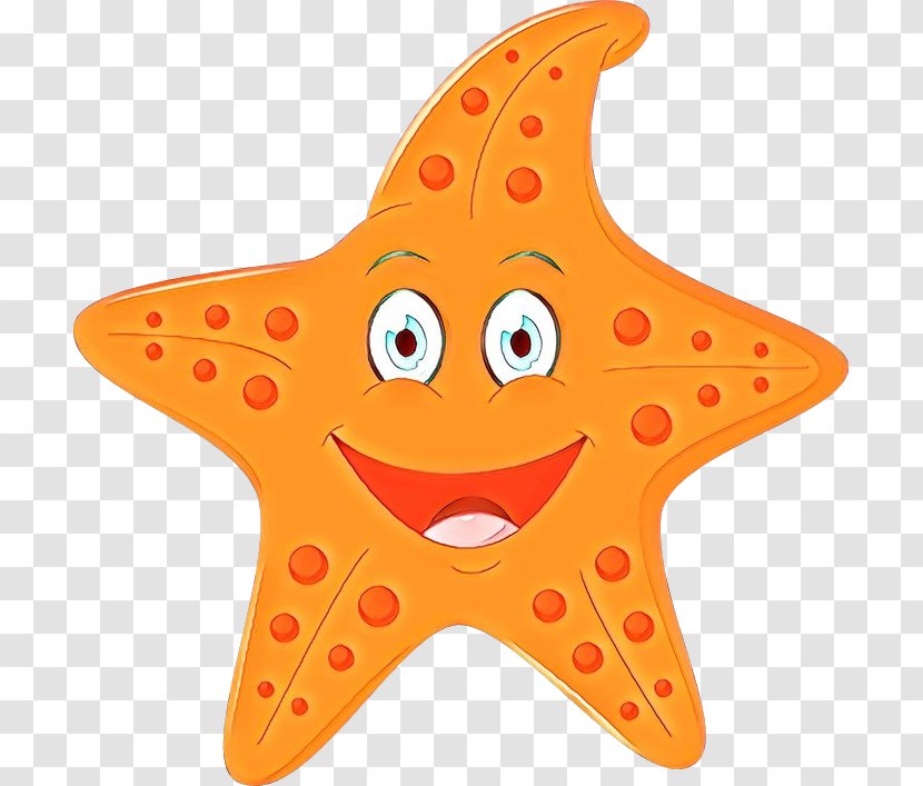 Orange - Cartoon - Star Starfish Transparent PNG