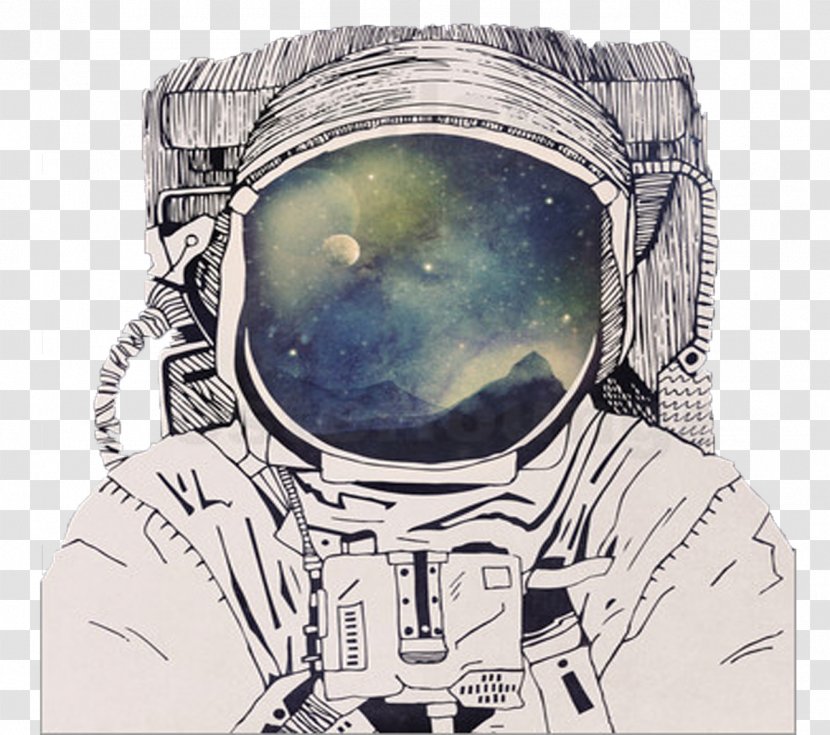 Astronaut Artist Drawing Printmaking - Painting Transparent PNG