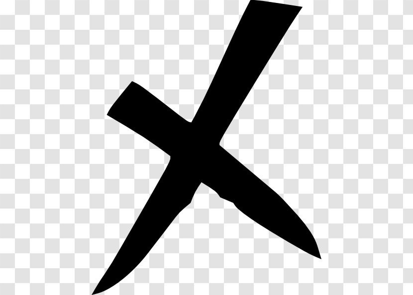 X Mark Sign Check Clip Art - Wing - Black Chin Transparent PNG