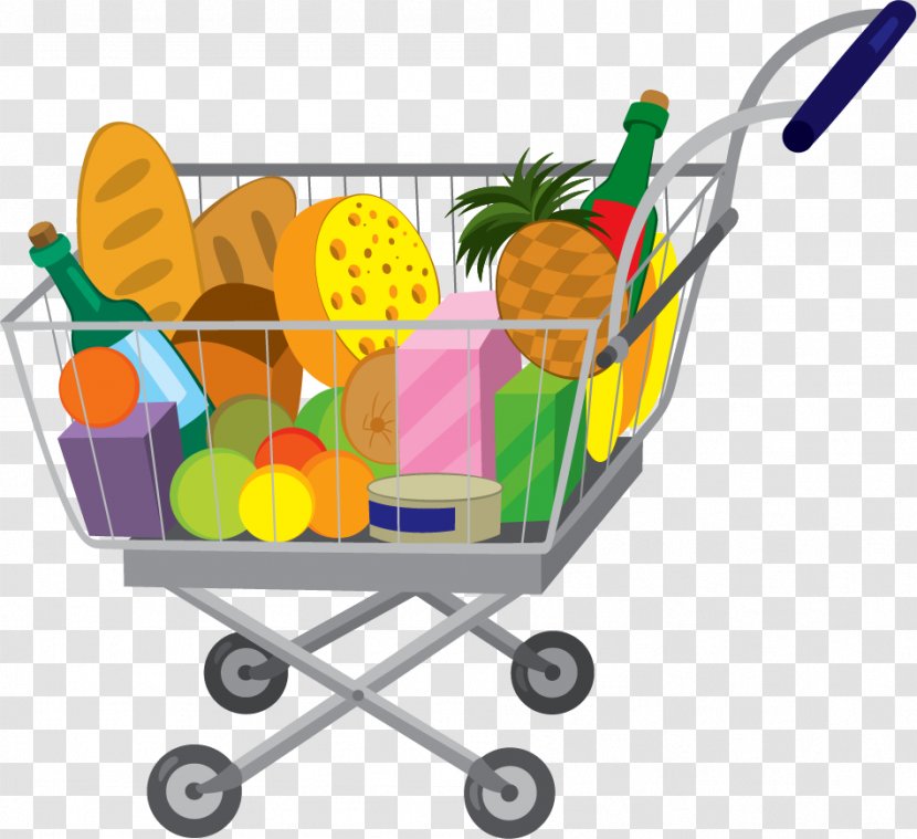 Grocery Store Shopping Bags & Trolleys Royalty-free - Vehicle - Cart ...