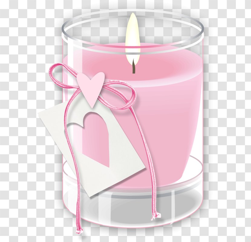 Candle Clip Art Illustration Image Rosa Kerze - Birthday Transparent PNG