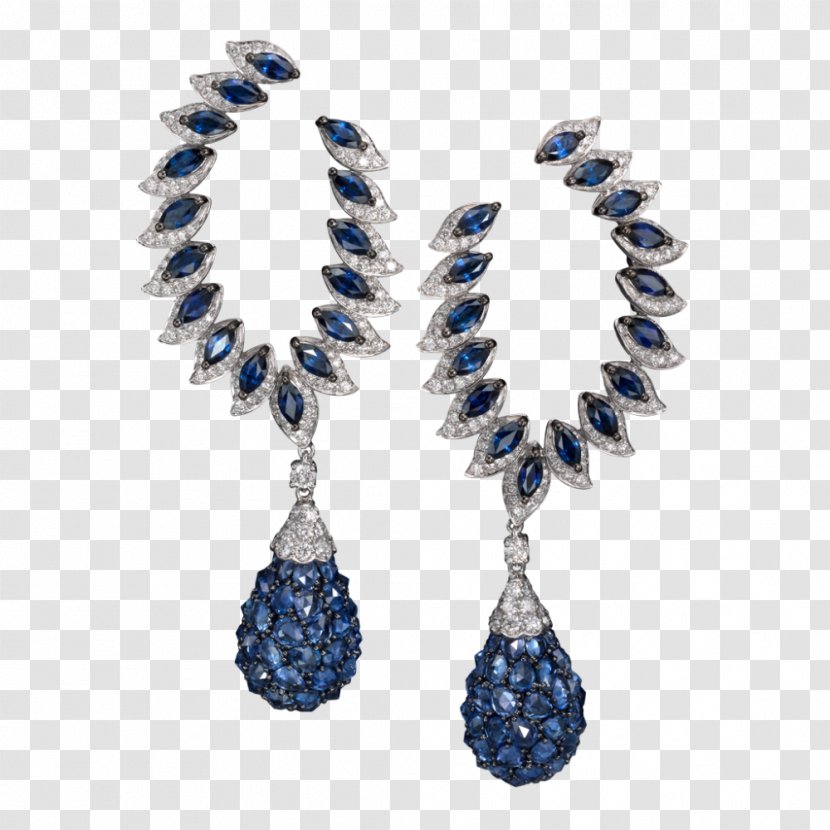 Earring Sapphire Jewellery Diamond Bitxi Transparent PNG