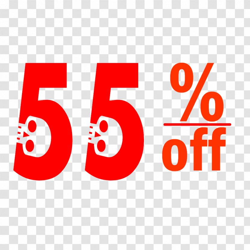 Halloween 55% Discount Tag. - Symbol - Brand Transparent PNG
