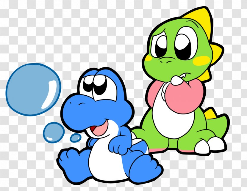 New Super Mario Bros Odyssey Puzzle Bobble 4 Yoshi - Line Art - Bubs Bubble Transparent PNG