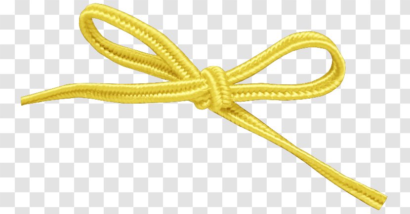 Rope Lasso Lazo - Knot - Yellow Bow Transparent PNG