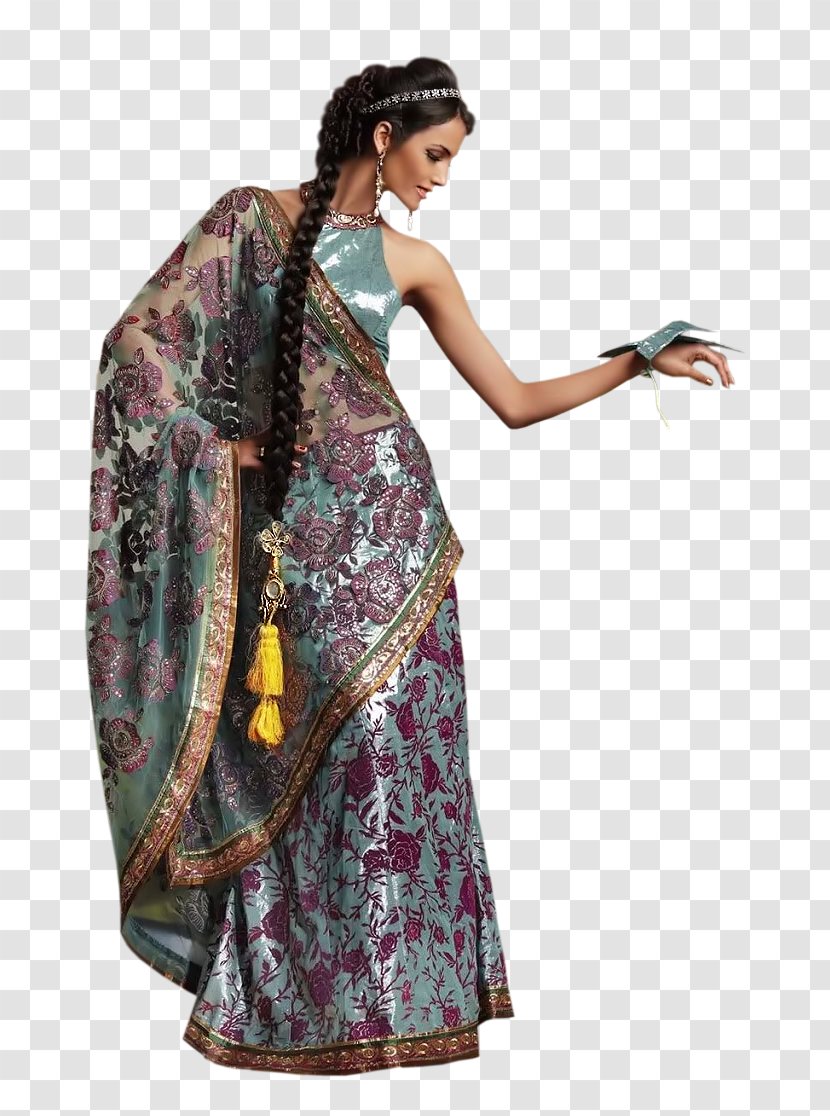 Sari Dress Female Woman Clothing Transparent PNG