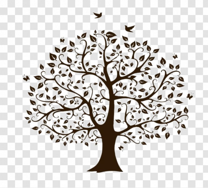 Tree Silhouette Clip Art - Family - Sign Model Transparent PNG