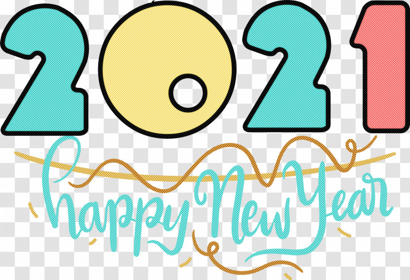 2021 New Year Happy New Year Transparent PNG