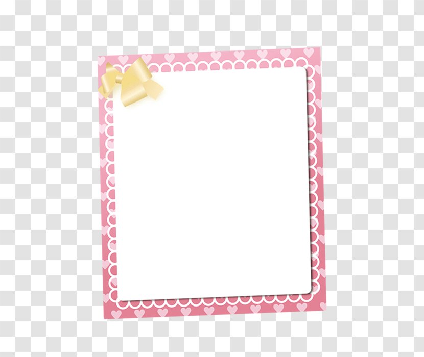 Picture Frame - Placemat - Pink Transparent PNG