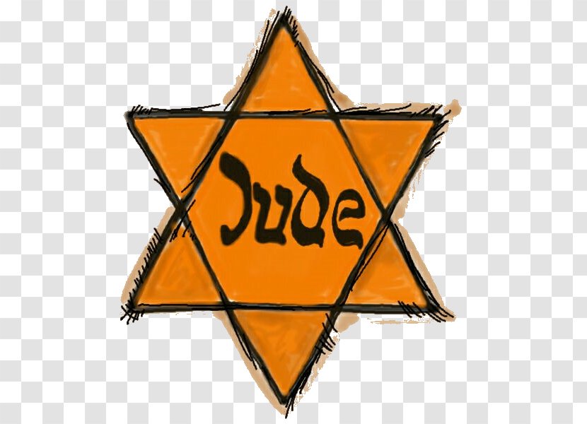 The Holocaust Yellow Badge Star Of David Jewish People Antisemitism - Judaism Transparent PNG