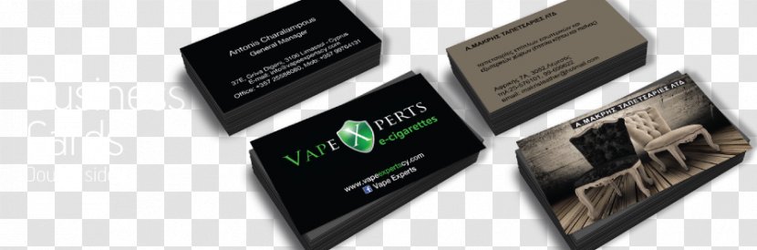 Electronics Brand - Accessory - Double Sided Business Card Design Transparent PNG