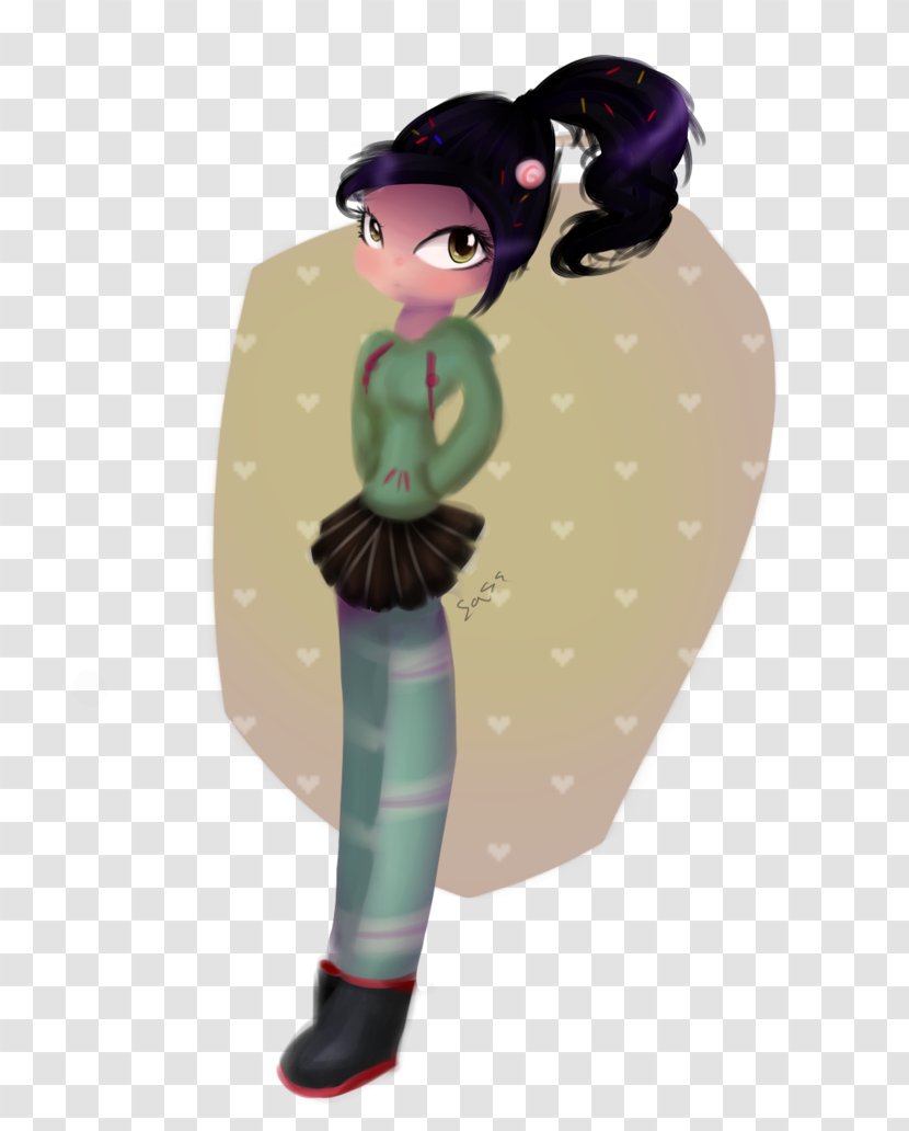 Illustration Animated Cartoon Figurine Character - Art - Vanellope Von Schweetz Transparent PNG