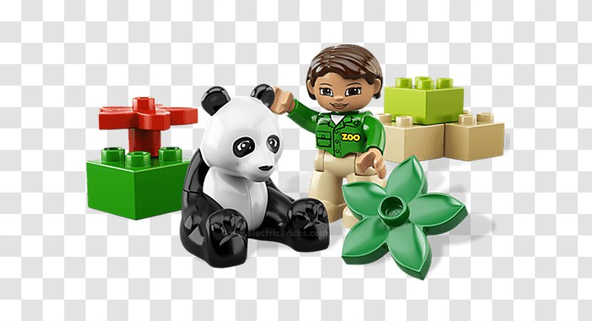 Amazon.com Giant Panda Lego Minifigure LEGO 10576 Zookeeper - 10531 Duplo Mickey Friends - Animals Packs Transparent PNG