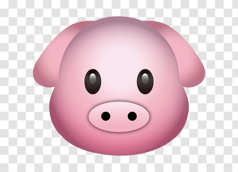 Pig Emoji Emoticon Sticker - Nose Transparent PNG