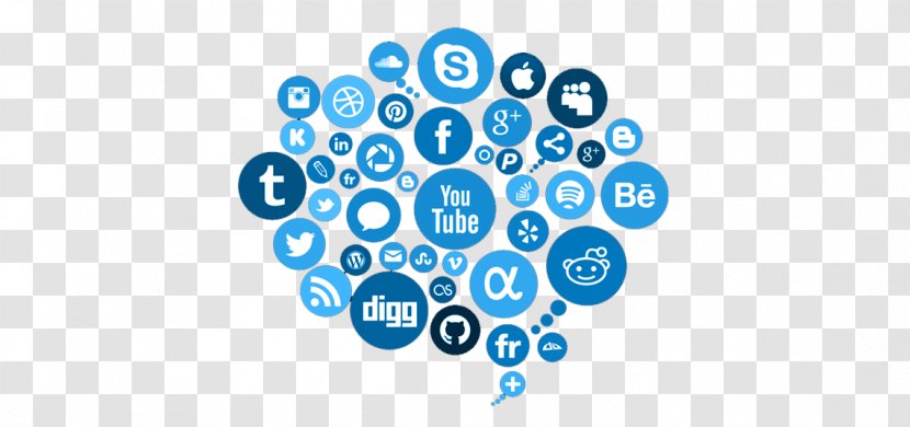 Social Media Marketing Communication Publishing Optimization - Blue Transparent PNG