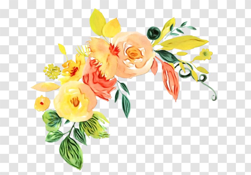 Flower Art Watercolor - Artificial Rose Family Transparent PNG
