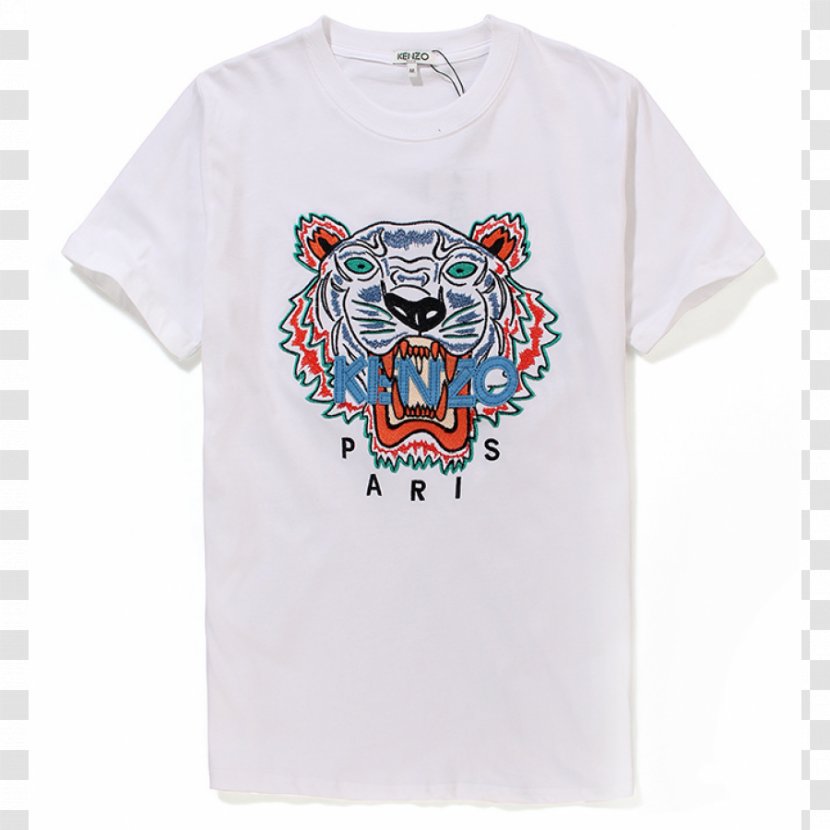 T-shirt Tiger Kenzo Sweater White - Tshirt Transparent PNG