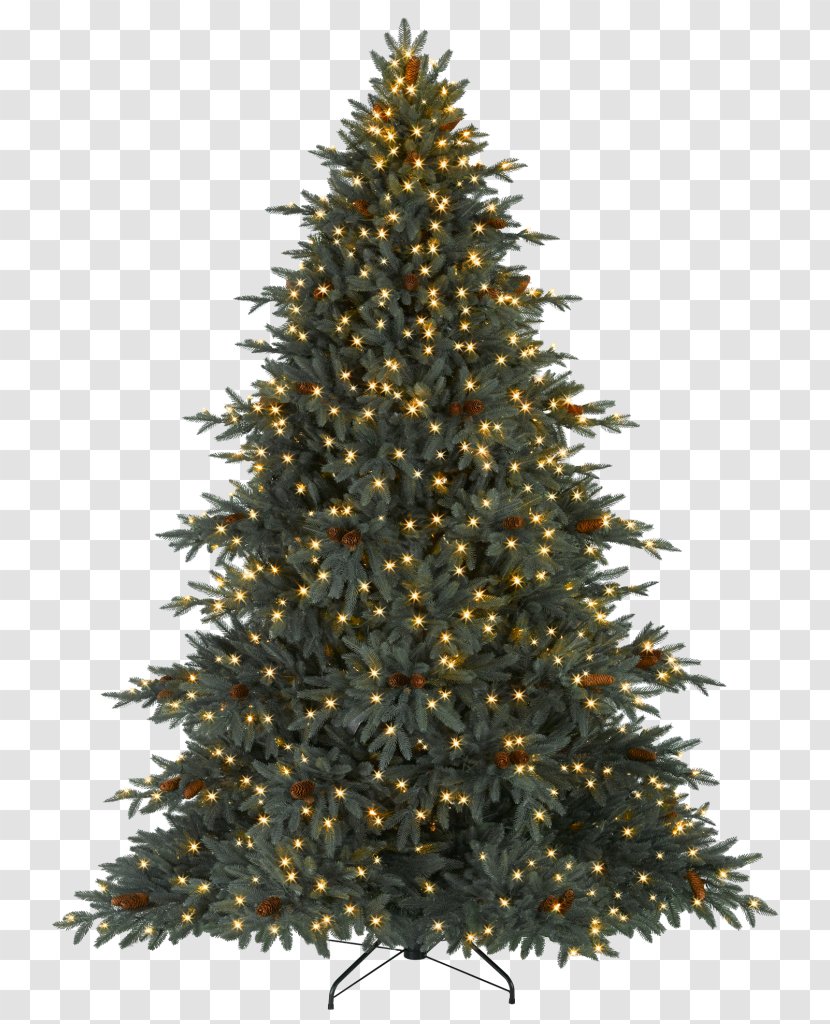 Artificial Christmas Tree Balsam Hill Pre-lit - Lights - A Pine Transparent PNG