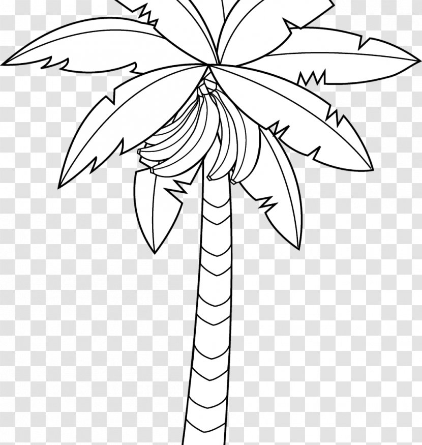 Banana Split Coloring Book Drawing Clip Art - Petal - Leaves Transparent PNG