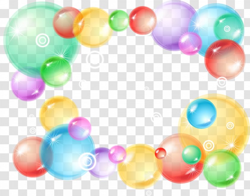 Clip Art - Balloon - Colorful Bubbles Transparent PNG