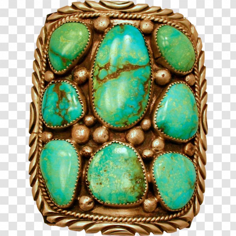 Turquoise Navajo Emerald Gemstone Bracer Transparent PNG