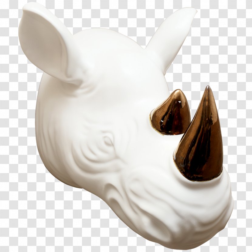 Figurine Ceramic Bronze Sculpture Art - Snout - Rhino Transparent PNG