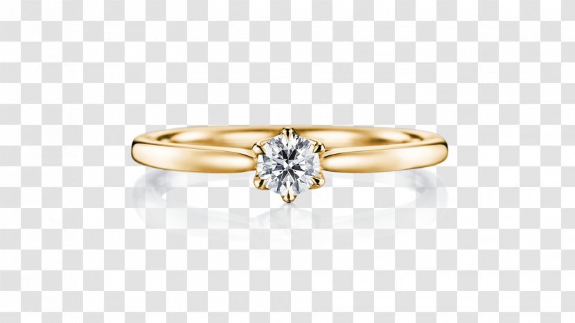 Engagement Ring Colored Gold Diamond - Wedding Ceremony Supply Transparent PNG