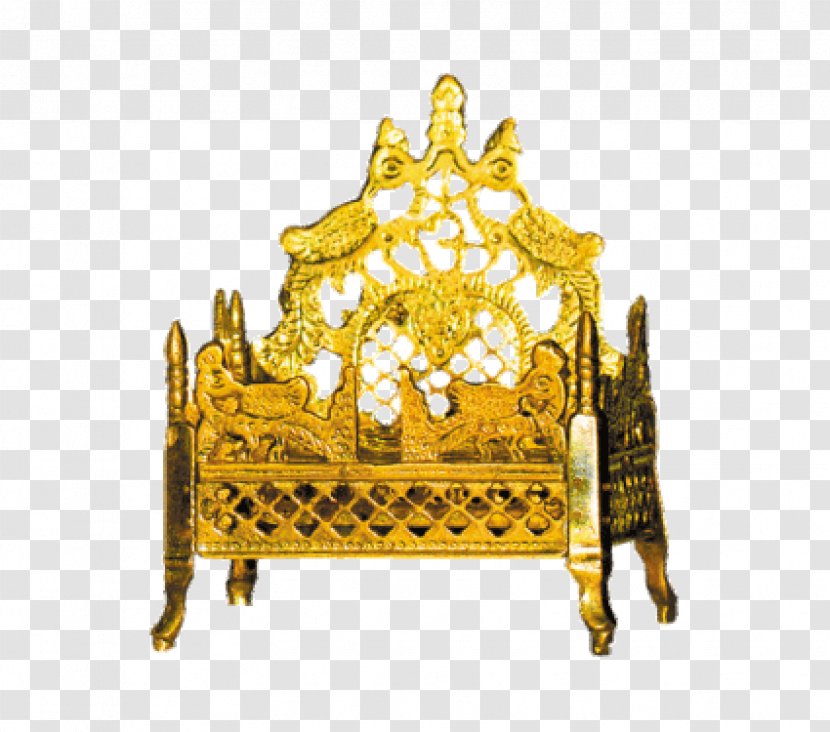Brass Puja Golu Mandapa Furniture - Thali Transparent PNG