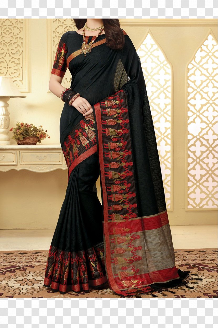 Sari Blouse Art Silk Choli - Fabric Transparent PNG