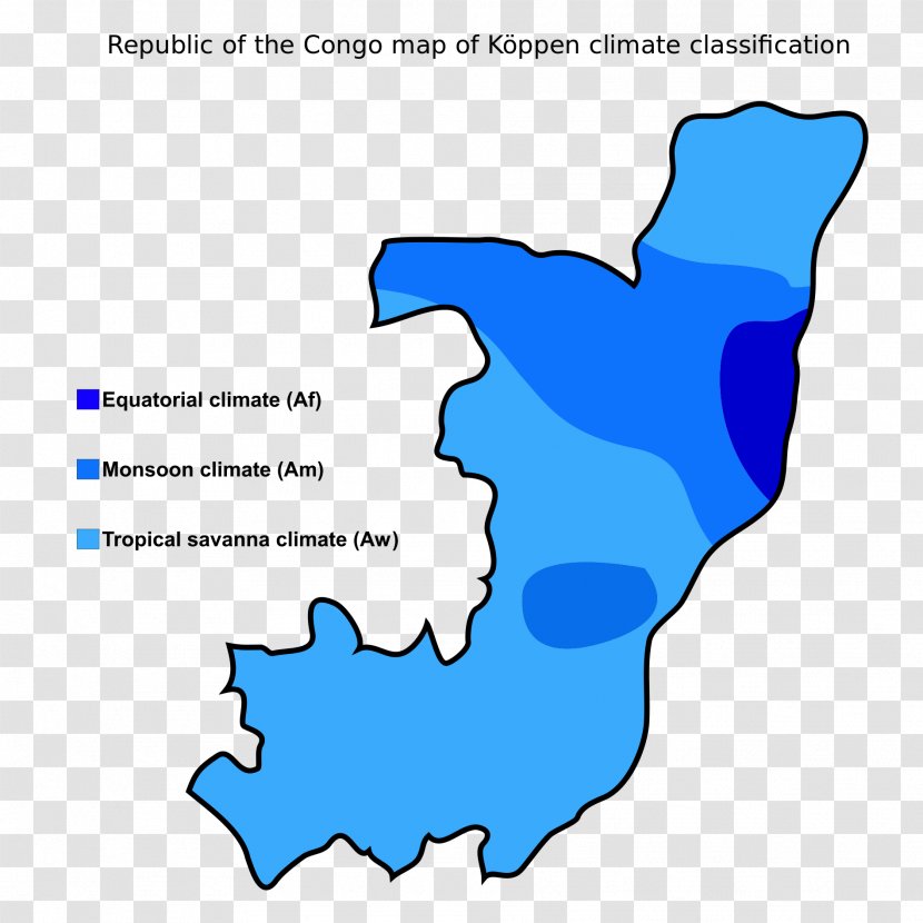 Democratic Republic Of The Congo River Köppen Climate Classification - Map Transparent PNG