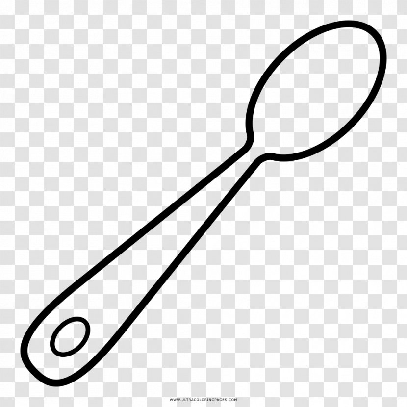 Spoon Drawing Coloring Book Cutlery - Spatula - Cartoon Transparent PNG