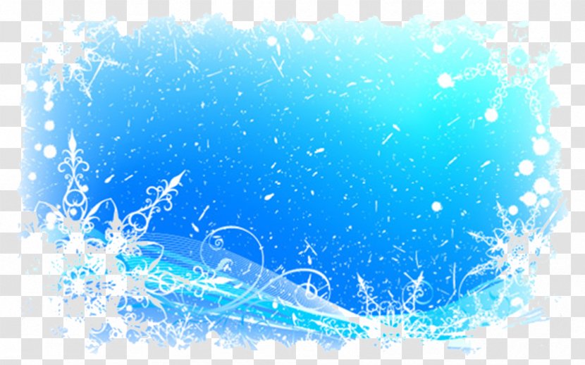 Snowflake Pattern - Ice And Snow Border Transparent PNG