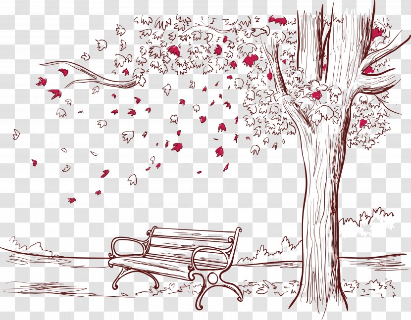 Graphic Design Park - Rectangle - Romantic Autumn Transparent PNG