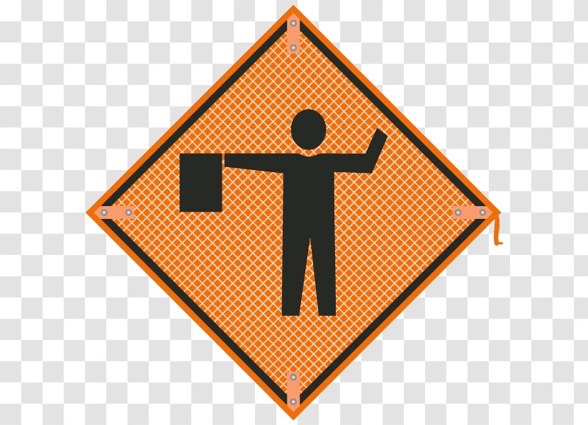 Traffic Sign Construction Warning Roadworks - Site Safety - Ahead Flag Transparent PNG