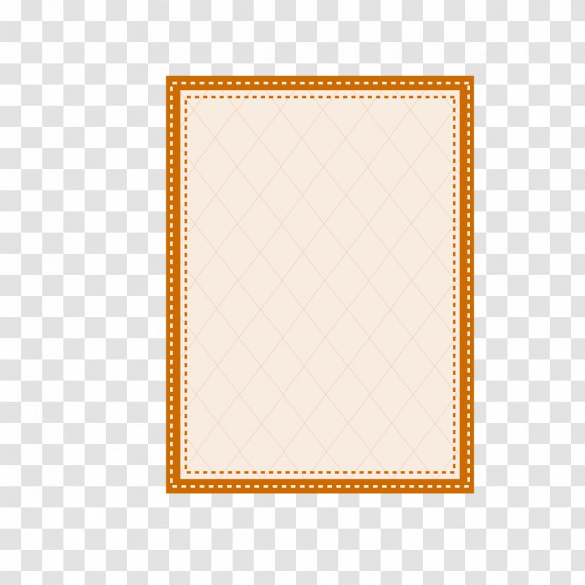 Paper Placemat Yellow Area Pattern - Line Border Transparent PNG