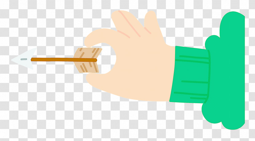 Hand Pinching Arrow Transparent PNG