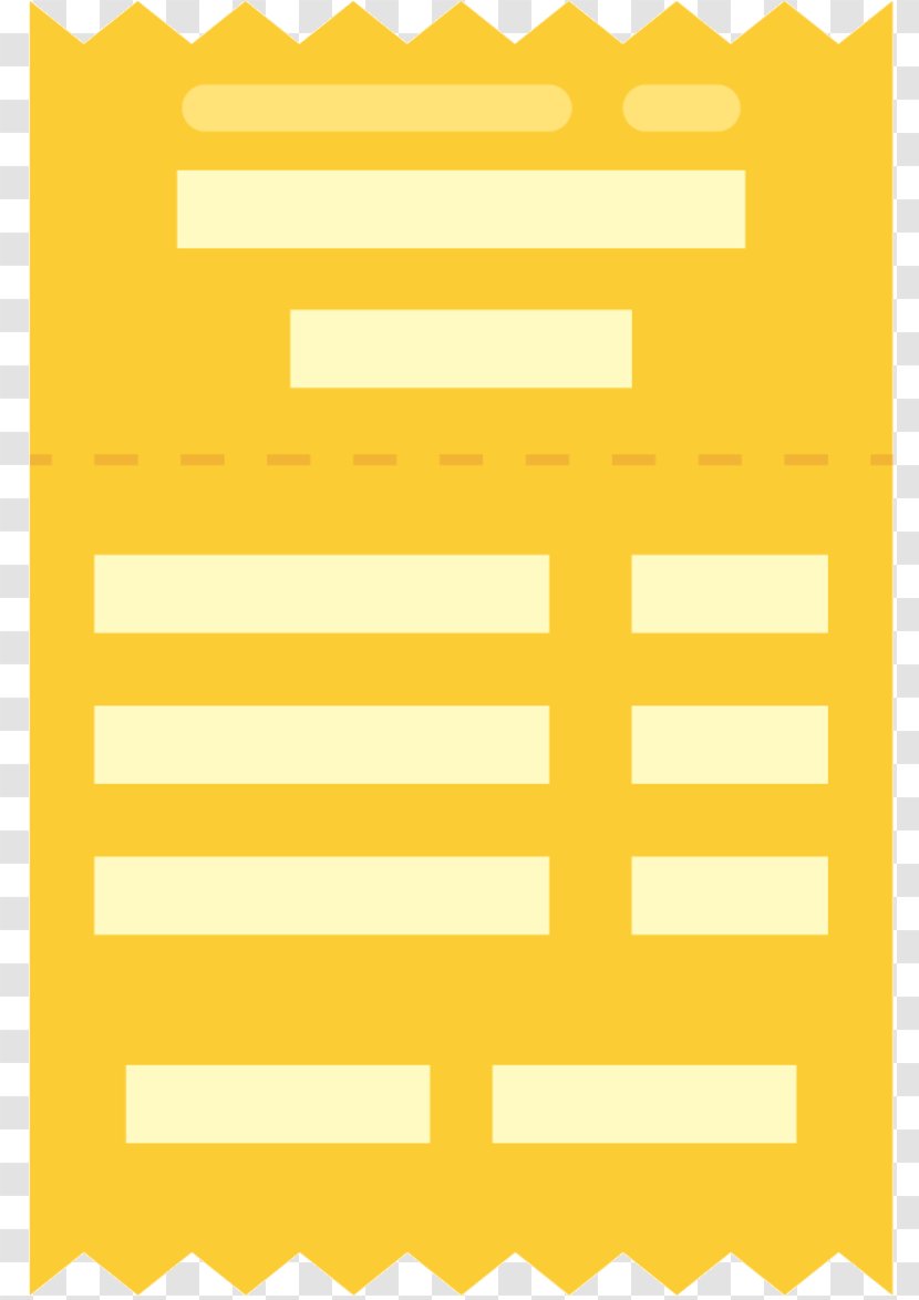 Paper Angle Line Font Point - Yellow Transparent PNG