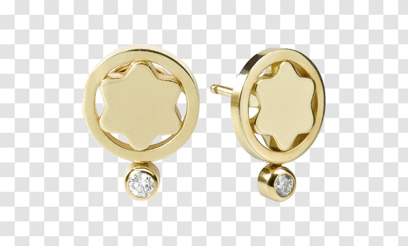 Earring Body Jewellery Montblanc Gold - Gemstone Transparent PNG